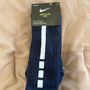 Stylish Men's Navy and White Athletic Socks